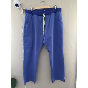 Figs Womens Kade Cargo Scrub Pants Size XL Petite Purple Medical Uniform